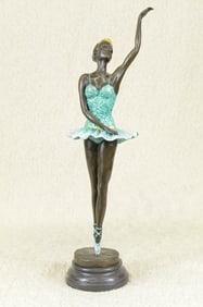 Well Trained Ballerina Bronze Statue