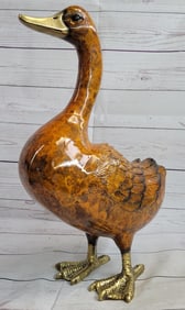 Duck Bird Bronze Sculpture