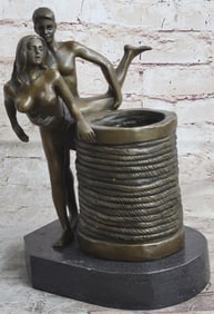 Two Couple Making Love Bronze Sculpture