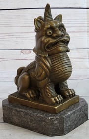 Foo Dog Bronze Sculpture