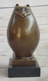 Detailed Hot Cast Cat Bronze Sculpture