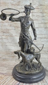 Hunter Soldier Bronze Statue