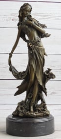 Sexy Nymph Goddess Bronze Sculpture
