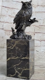 Bird Owl Bronze Sculpture