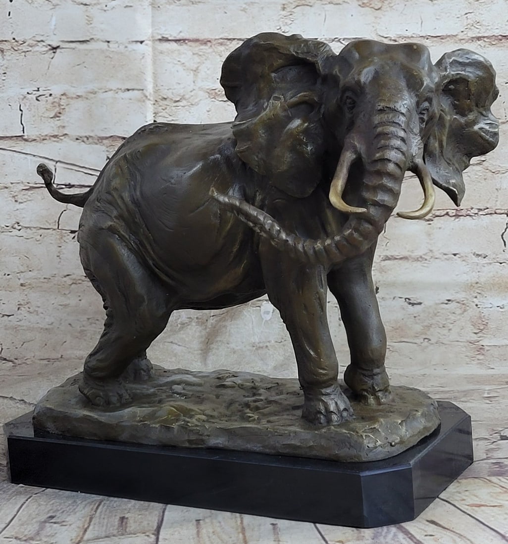 Elephant Sign of Good Luck and Fortune Bronze Sculpture (1 of 9)