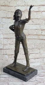 Young Michael Jackson Bust Bronze Statue
