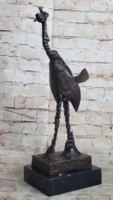 Ostrich Wild Life Bronze Sculpture