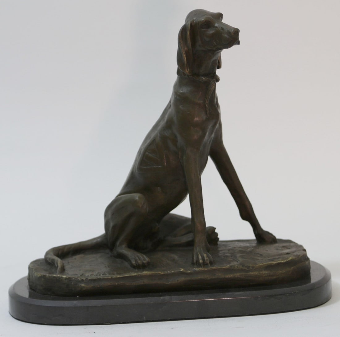 Foxhound Dog Bronze Sculpture (1 of 9)