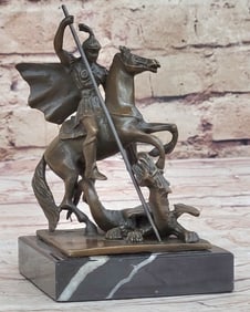 KNIGHT WARRIOR BRONZE SCULPTURE