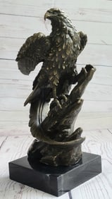 Falcon American Eagle Bronze Sculpture