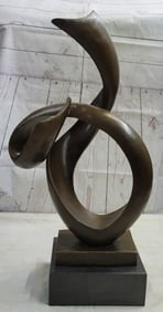 ALDO VITALEH BRONZE METAL SCULPTURE ABSTRACT CUBISM RARE LOST WAX METHOD DECOR