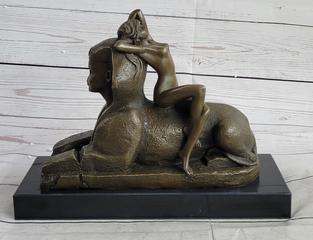 French Art Nouveau Nude Statue Bronze Sculpture (1 of 9)