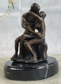 Rodin Kiss Romance Lovers Bronze Sculpture