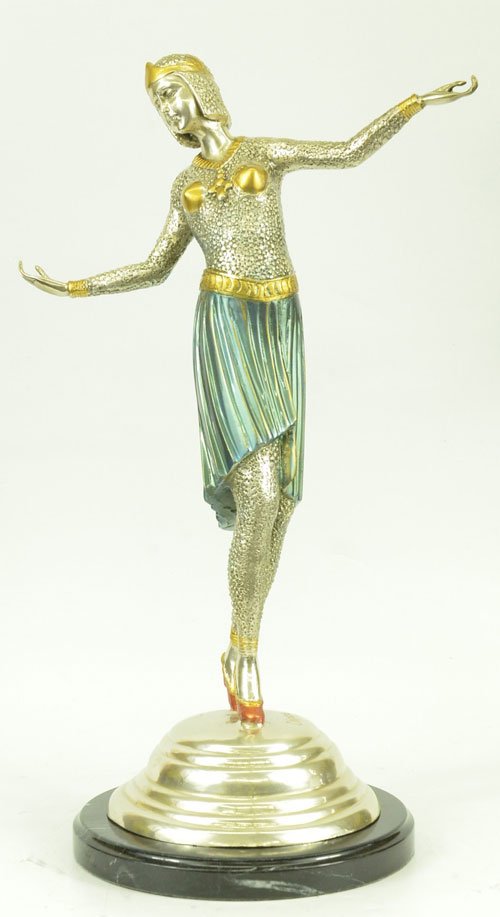 Hot Cast Solid Bronze Chiparus Dancer (1 of 7)
