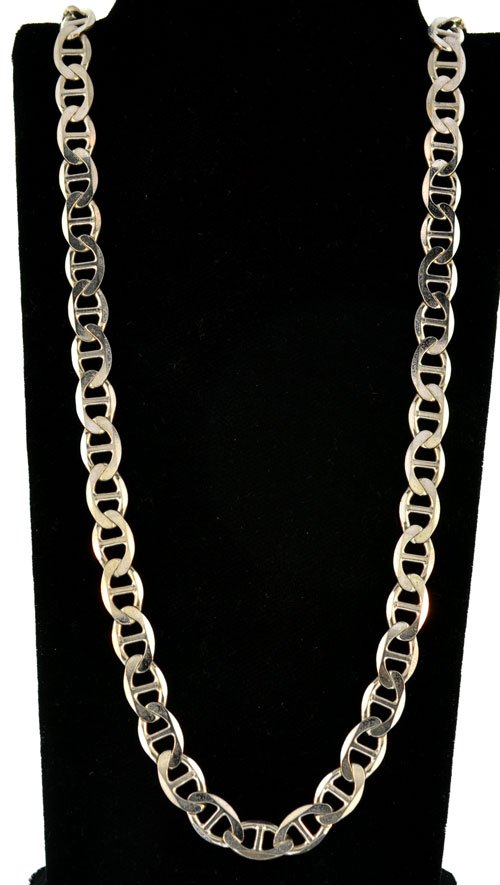 Vintage marine sterling silver necklace (1 of 6)