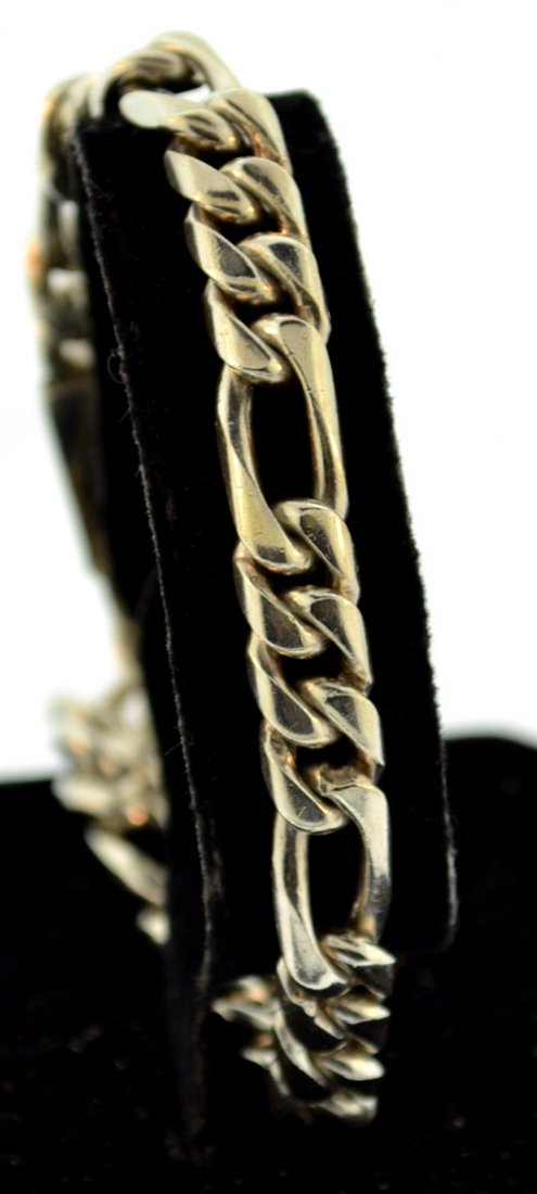 heavy Vintage sterling silver bracelet (1 of 5)