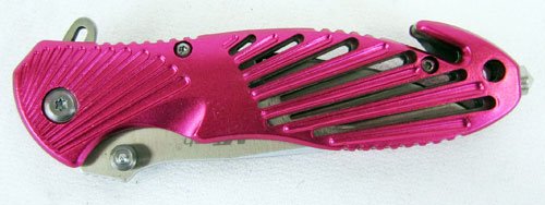 pink stainless steel blade folding pocket knife (1 of 5)