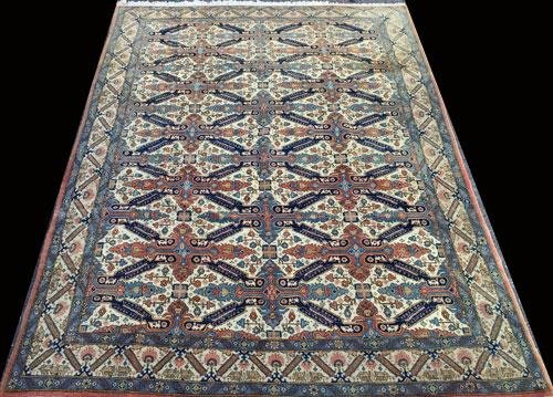Very rare charming eagle Kazak Persian Tabriz Rug (1 of 5)