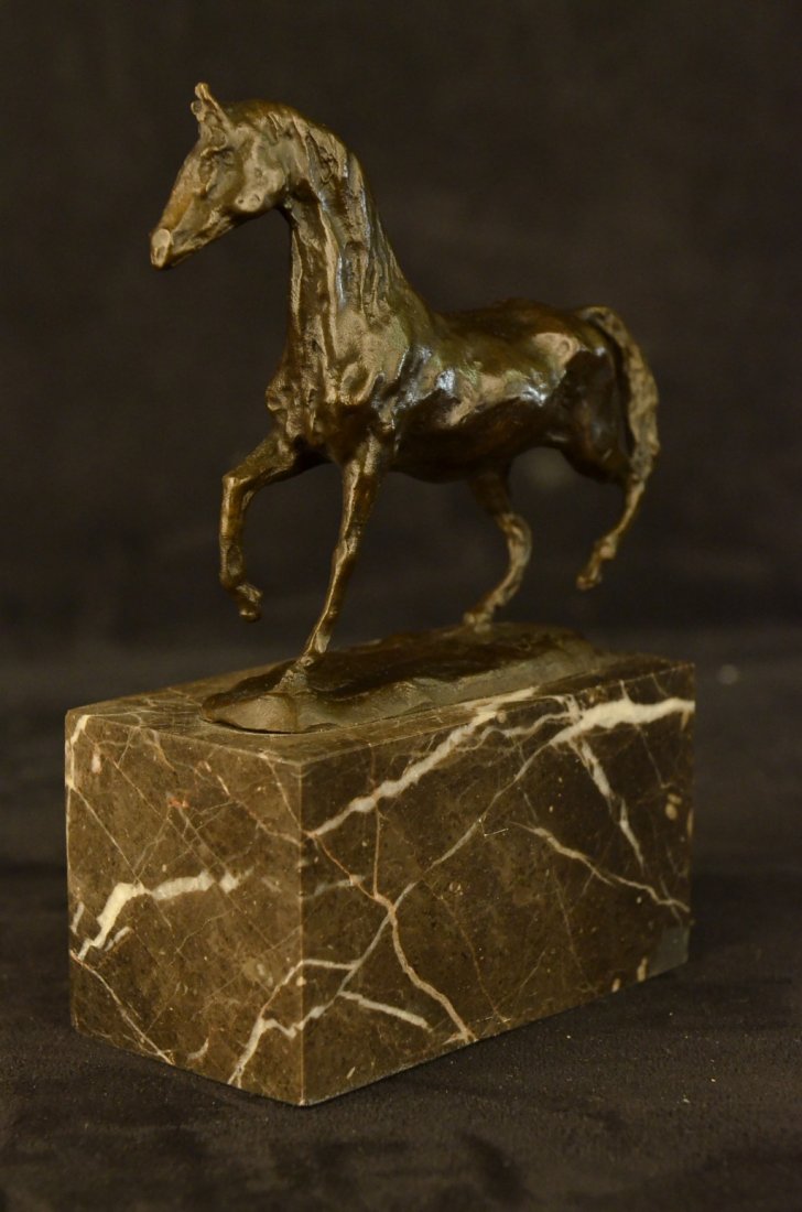 Galloping Horse Bronze Figurine on marble base (8"X7") (1 of 7)