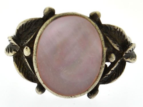 sterling silver signed pearl cocktail ring (1 of 5)