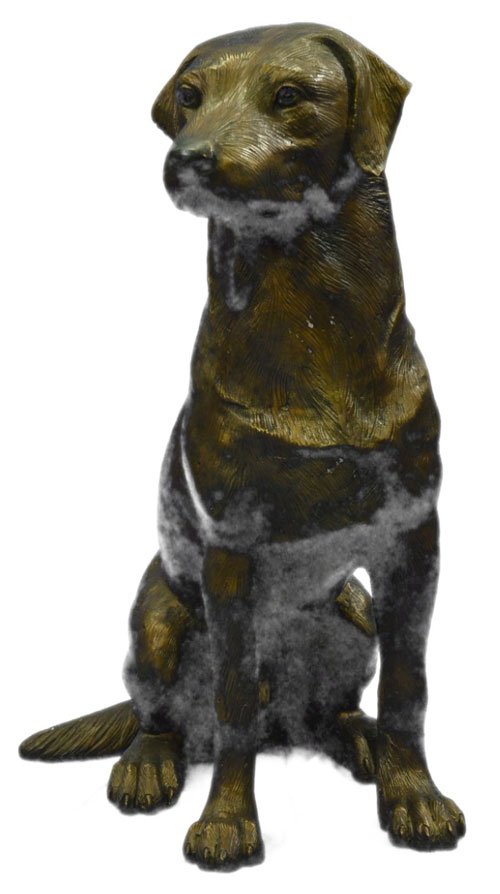 30 inches tall Labrador Retriever Genuine-Cast Bronze (1 of 9)