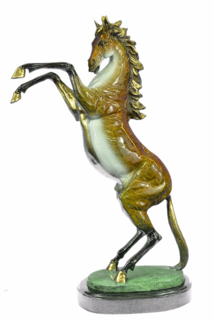 25 LBS Beautiful Large Vienna Bronze Rearing Horse (1 of 10)