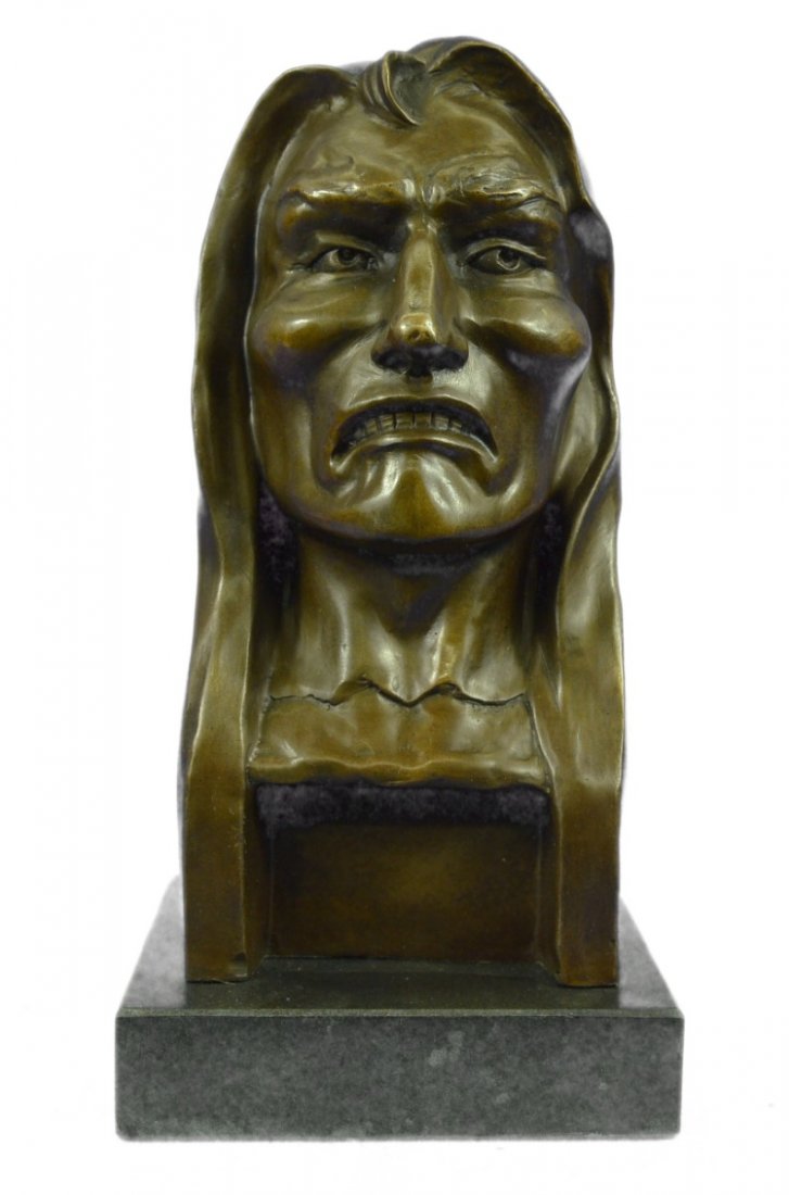 The Savage Bronze Sculpture Marble Base Figurine (1 of 10)