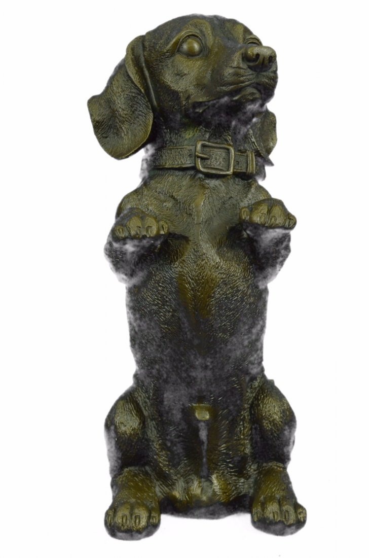 Pup Hush Puppy Dog Bronze Sculpture (1 of 10)