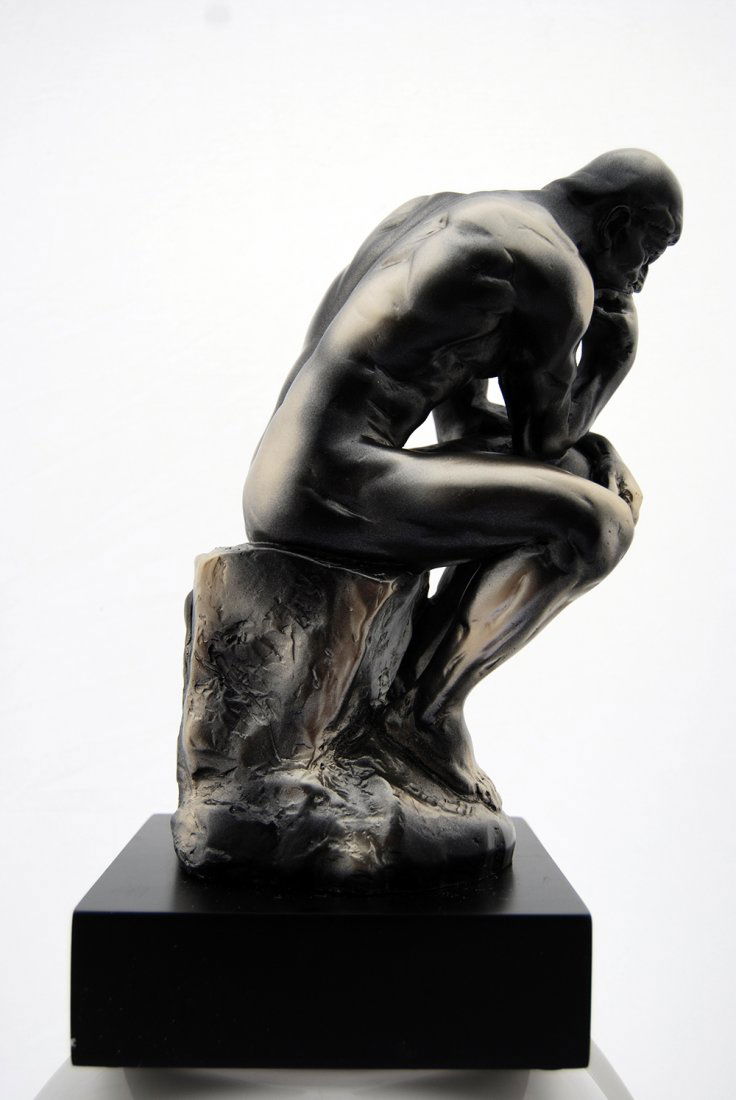 The Stunning Sculpture of The Thinker 9" (1 of 4)