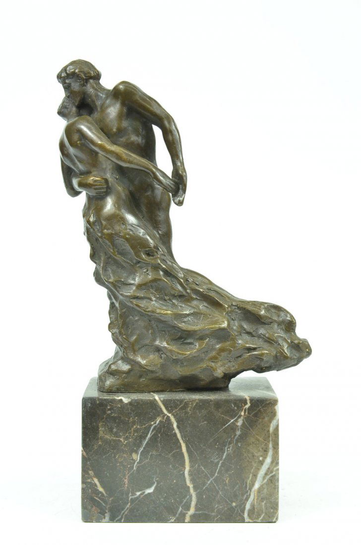 decorative   bronze sculpture on marble base (1 of 7)