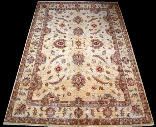 beautiful sand toned afghan chobi rug (1 of 5)