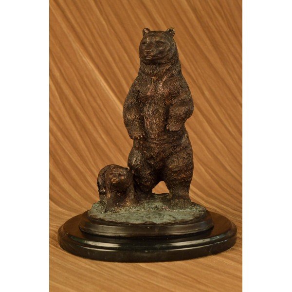 Tall Vienna Bronze Bear Statue (1 of 5)