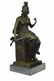 Female Greek Warrior Bronze Sculpture on Marble base - 7