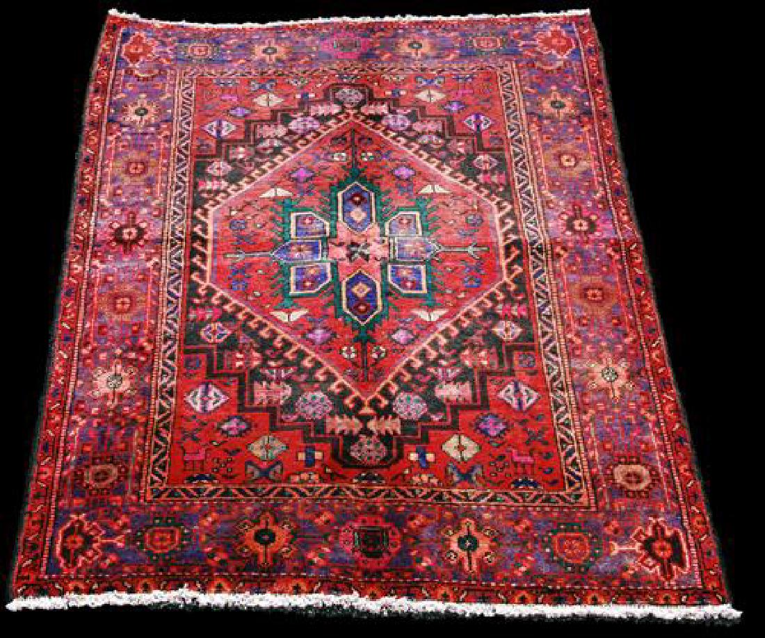 Nicely contrasted handmade Persian Hamadan Rug (1 of 4)