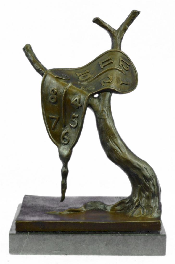 Abstract Modern Art Melting Clock Bronze Sculpture on (1 of 10)