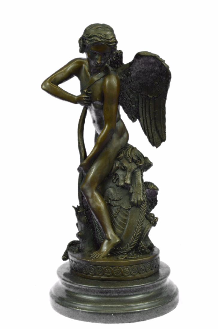 Angel Art Deco Style Bronze Statue on Marble base (1 of 10)