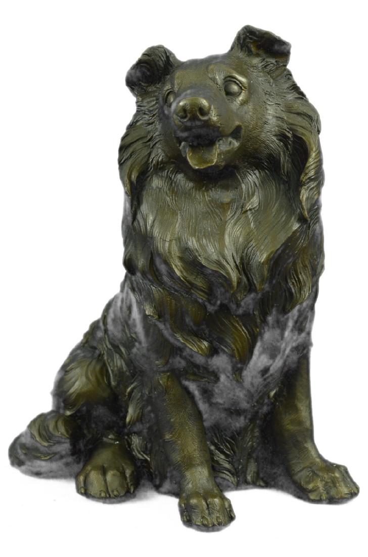 Collie Dog Shaped Theme Garden Decoration Bronze (1 of 10)