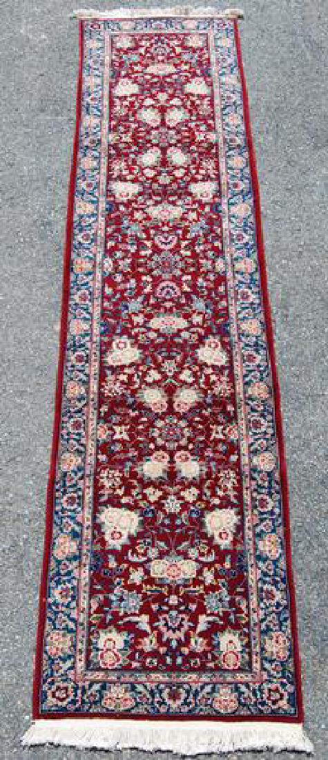 Simply Beautiful Kashan Design Runner W/Silk Highlights (1 of 4)