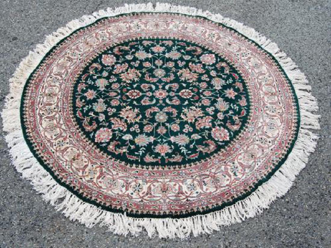Hand Woven Tabriz Design 6' Round Rug (1 of 4)