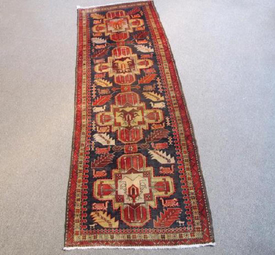 Charming Dark Toned Semi Antique Persian Kurdish 10ft (1 of 5)