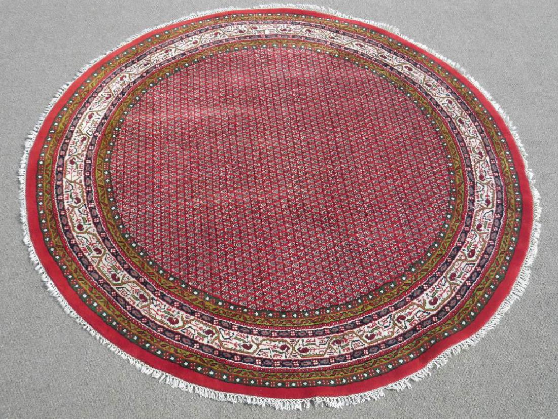 Spectacular Round 8' Semi Antique Indo Sarouk Mir (1 of 4)