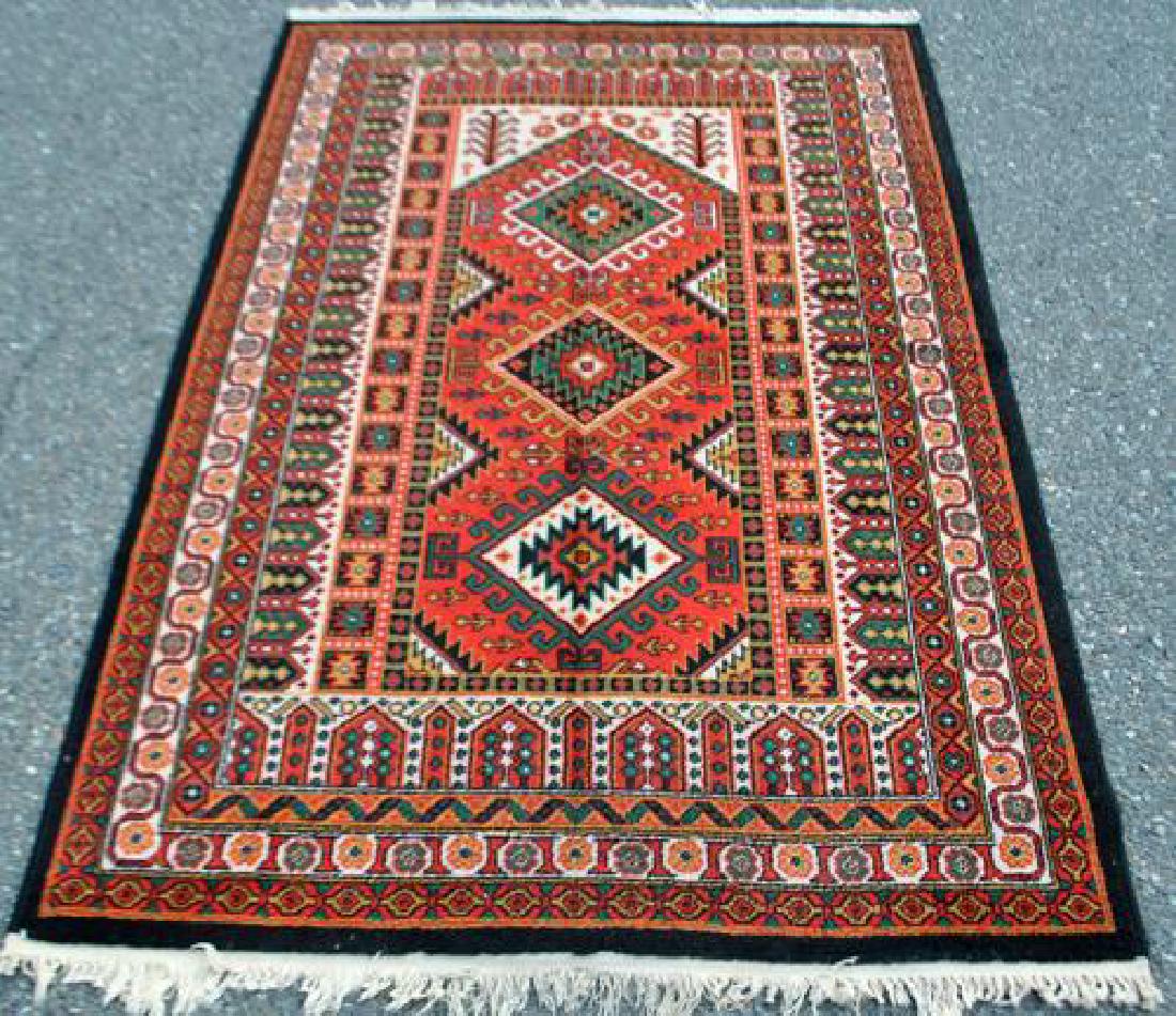 Bold Hand Woven Persian Karajeh 4x6 (1 of 4)