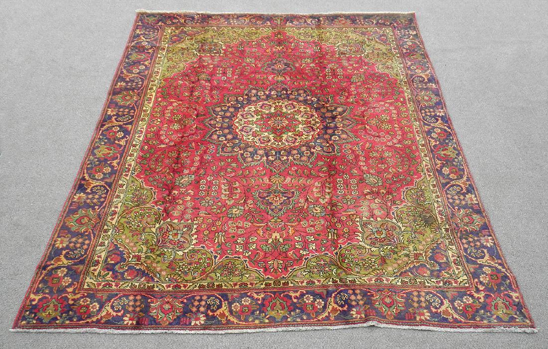 Detailed Semi Antique Persian Tabriz 10.6x8.2 (1 of 12)