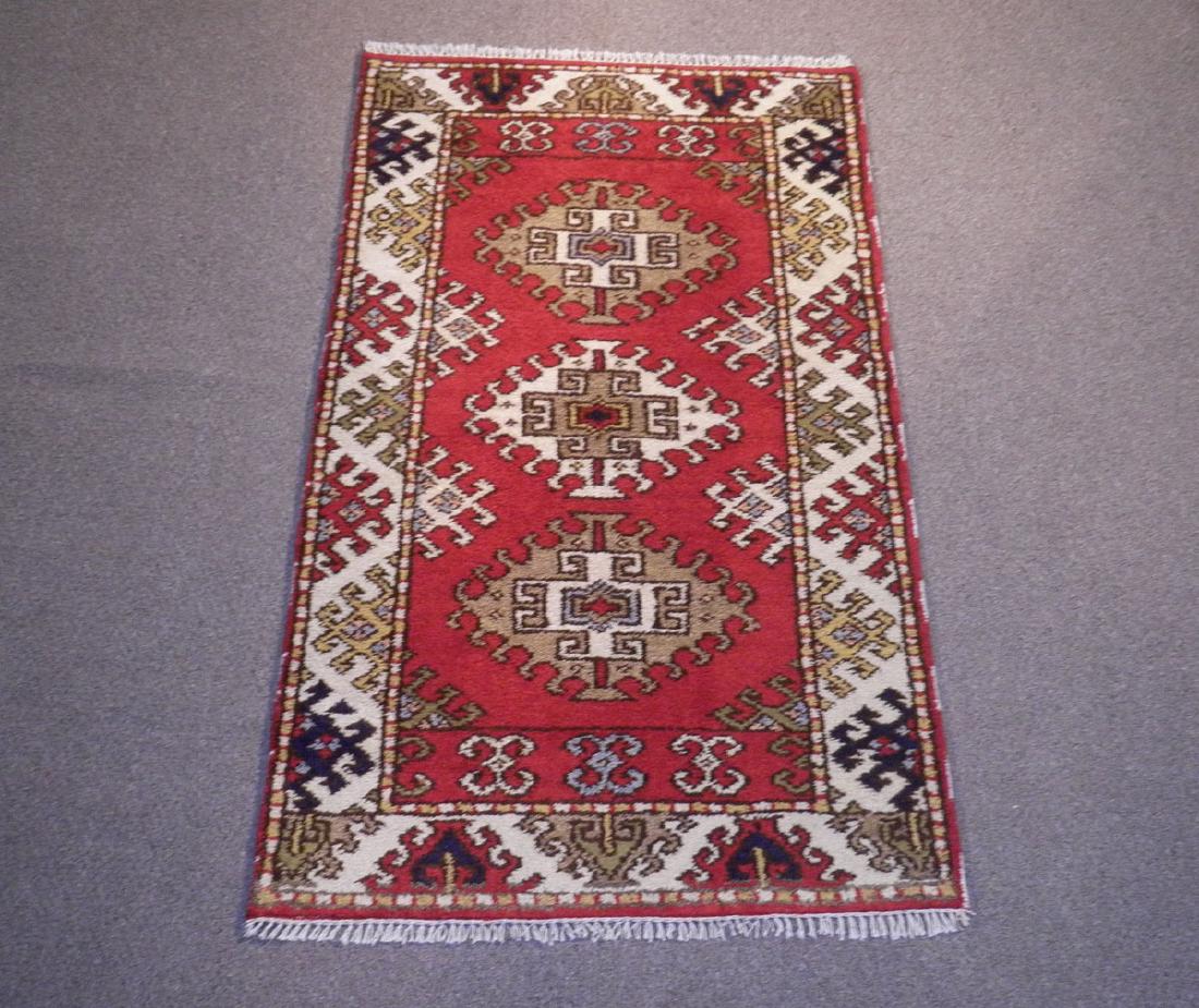 Collectible Handmade Kazak Design 3x5.2 (1 of 5)