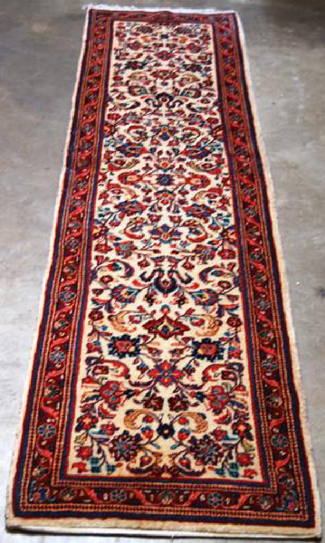 BEAUITFUL ALLOVER FLORAL PERSIAN SAROUK RUNNER (1 of 4)
