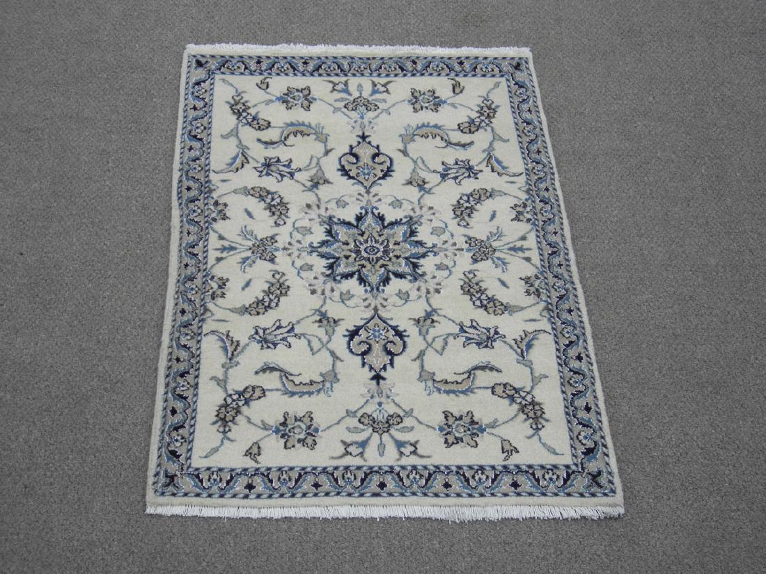 Handmade Wool/Silk Persian Nain 4.5x2.10 (1 of 5)