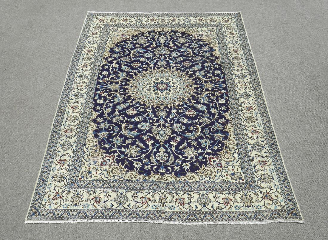 Stunning Semi Antique Wool/Silk Persian Nain 9.9x6.4 (1 of 8)