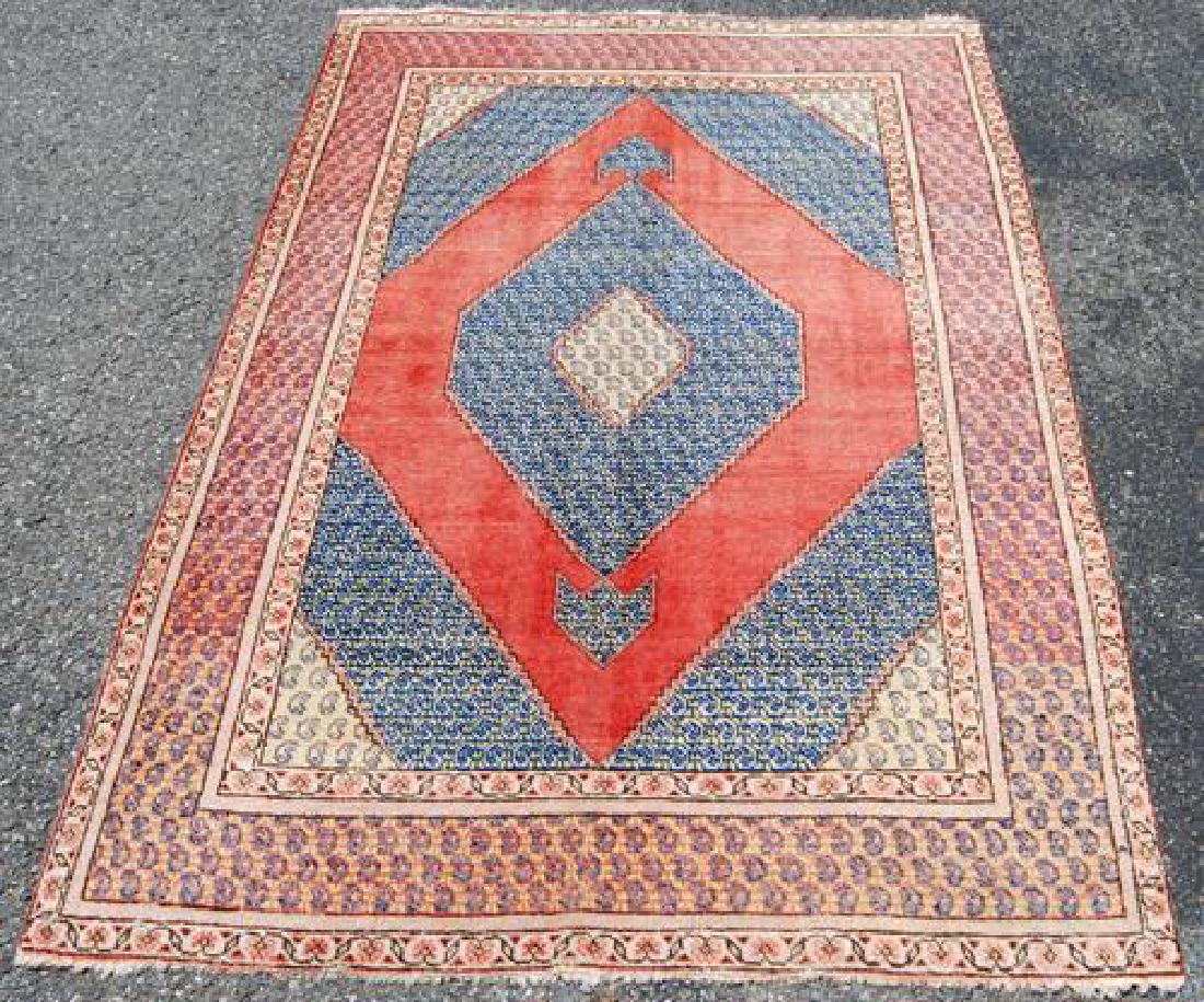 Great Look Semi-antique Handmade Persian Hamadan Rug (1 of 5)