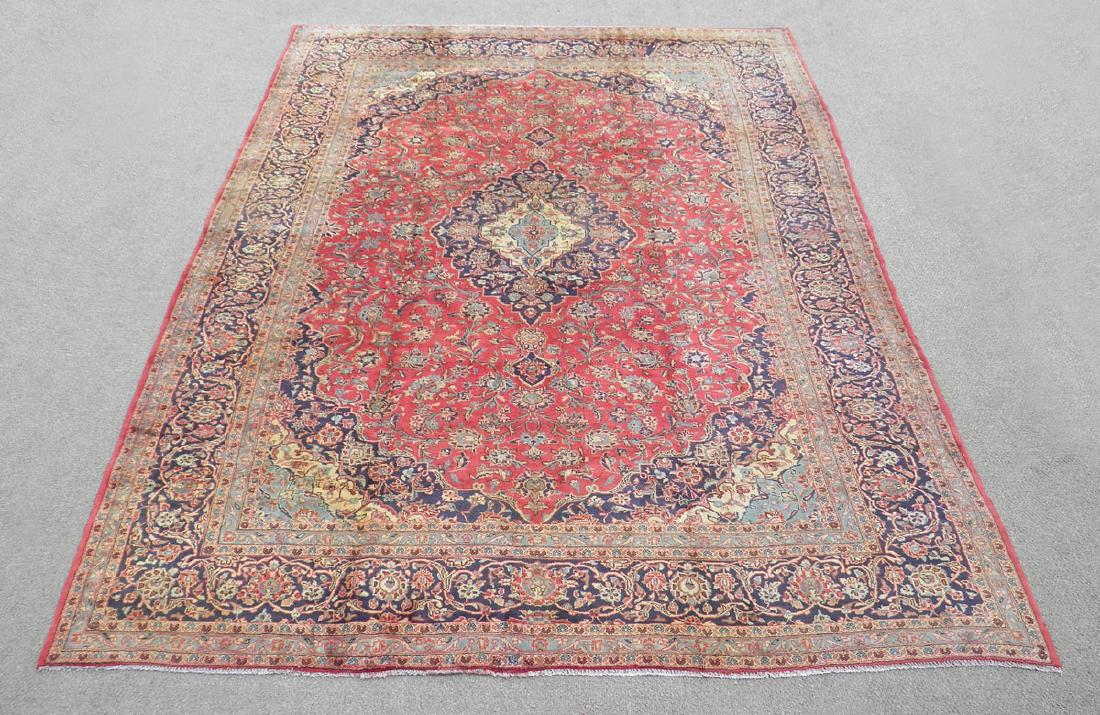 Handmade Semi Antique Persian Kashan 13.1x9.5 (1 of 8)