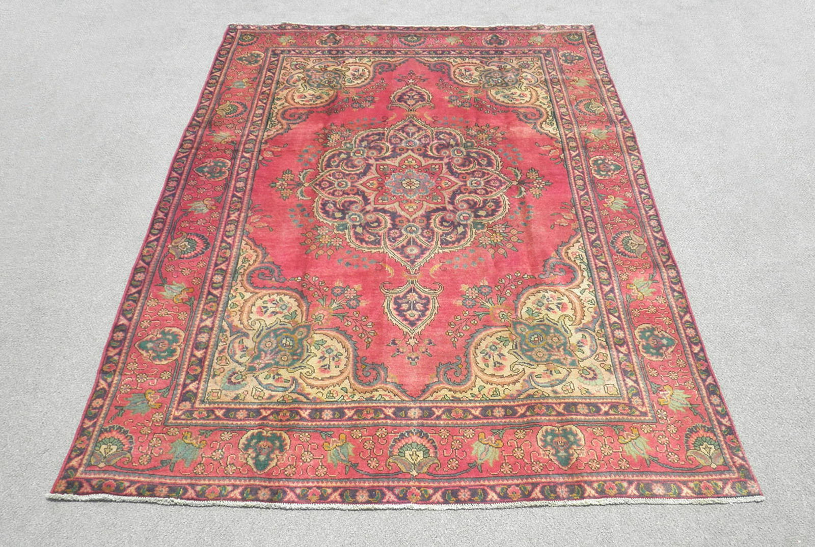 Rare Lovely Semi Antique Persian Tabriz 11.2x8.7 (1 of 7)